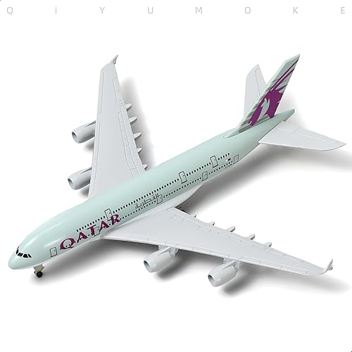 航空機・ヘリコプター DARUMAYA MODEL AIRPLANE DE LUXE KIT QIYUMOKE A380 Qatar 1/300 Die-cast Metal Airplane Model